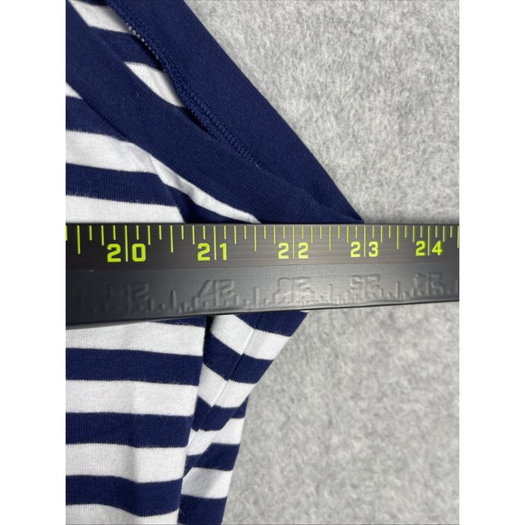 J.Crew Striped Tie Back Midi Dress Womens Size XXL Stretch Coastal Nautical - Picture 5 of 11